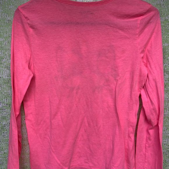 Childrens Place Unicorn Tee Shirt Youth Girls Size XXL 14-16 Neon Pink Long Slee - Picture 2 of 5